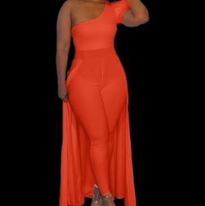 Orange Sassy Cape Jumper